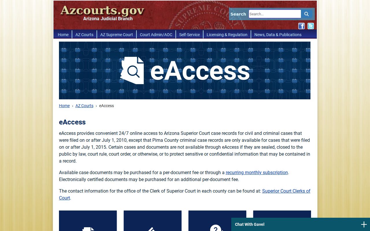 La Paz County Superior Court warrant records eAccess