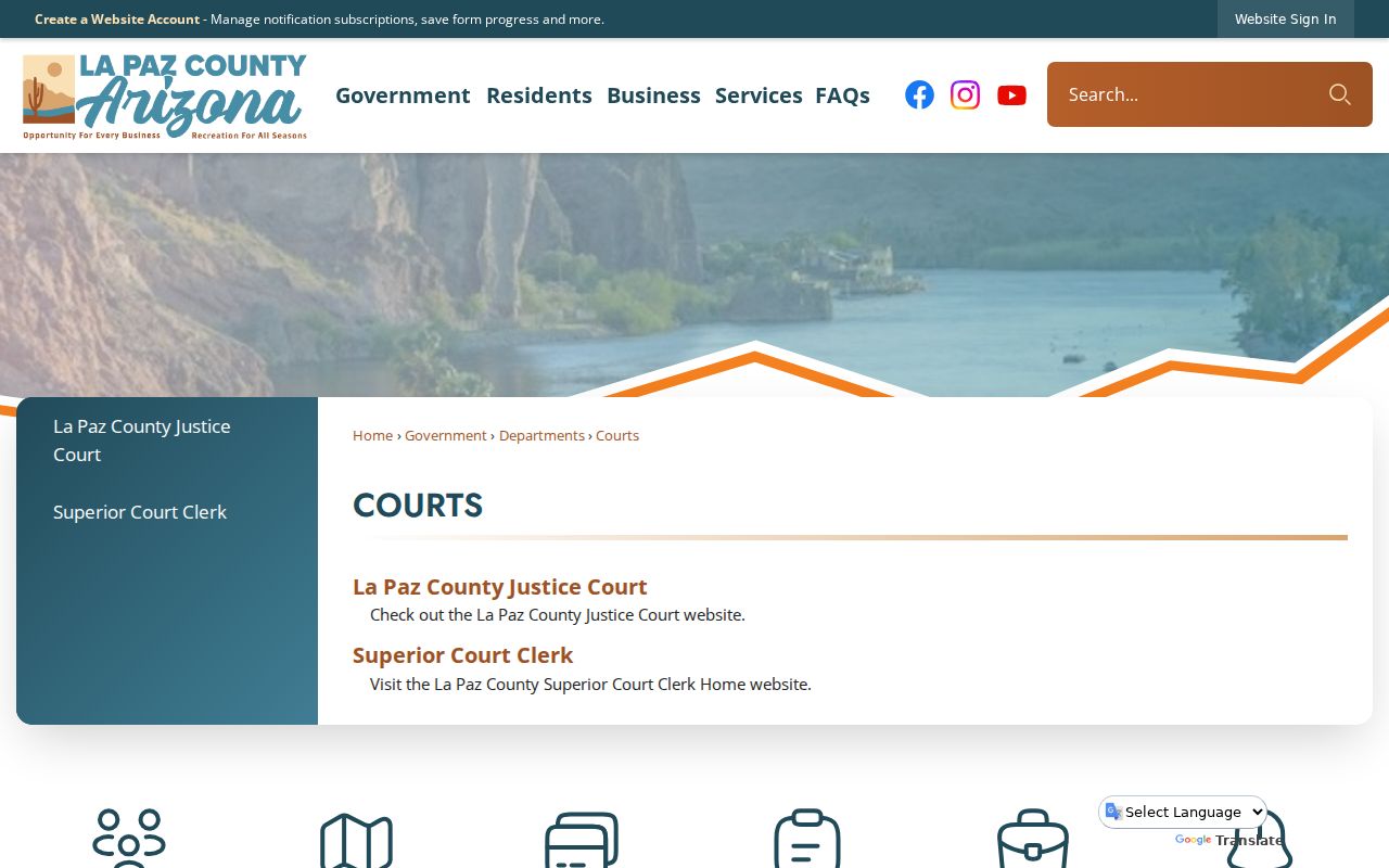 La Paz County active warrant court routes